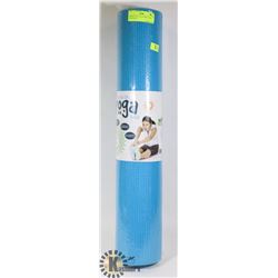 NEW 68" X 24" LATEX FREE YOGA MAT (BLUE)