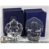 Image 1 : LOT OF 2 CRYSTAL INDIAN RELIGIOUS ELEPHANT FIGURES