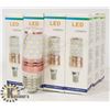 Image 1 : LOT OF 12 NEW LED LIGHT BULBS - 3000K