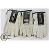 Image 1 : LINED LEATHER DRIVER WORK GLOVES SIZE MEDIUM