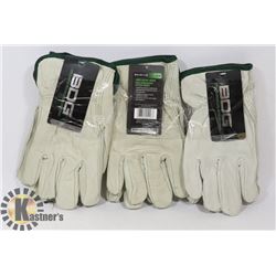 LINED LEATHER DRIVER WORK GLOVES SIZE MEDIUM