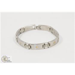 BIG BRAND STAINLESS STEEL W/ 14K YELLOW SOLID GOLD