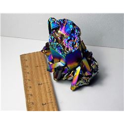10)  AURA QUARTZ CRYSTAL TITANIUM