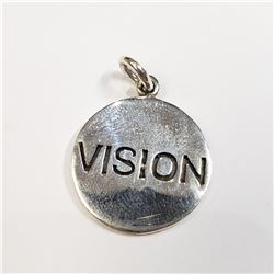 SILVER VISION PENDENT 16"  NECKLACE