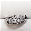 Image 1 : SILVER CUBIC ZIRCONIA RING (~SIZE 8.5)