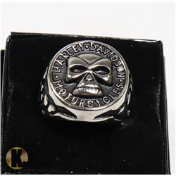 HARLEY DAVIDSON MOTORCYCLES SKULL STAINLESS