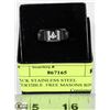 Image 1 : BLACK STAINLESS STEEL INVERTIBLE  FREE MASONS RING