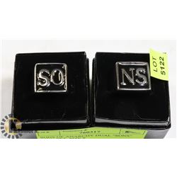 SONS OF ANARCHY DUAL "SONS" RING SET, SIZE 9