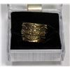 Image 1 : HARLEY DAVIDSON GOLD TONE LOGO RING SIZE 8