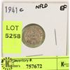Image 1 : 1941 NEWFOUNDLAND SILVER 5 CENT COIN