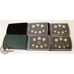 LOT OF 4 VARIOUS UNCIRCULATED CANADA COIN SETS IN