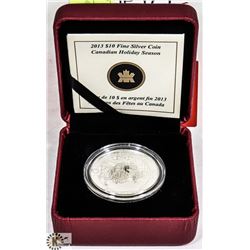 FINE SILVER COIN CANADIAN HOLIDAY SEASON