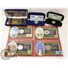 Image 1 : LOT OF 7 VARIOUS COLLECTORS COINS IN HOLDERS AND