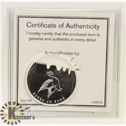 2016 THE HOLY LAND MINT ONE TROY OUNCE .999 FINE