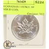 Image 1 : 2010 CANADIAN 1 OUNCE .999 FINE SILVER $5 COIN.
