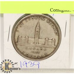 1939 CANADIAN SILVER DOLLAR.