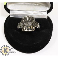 HARLEY DAVIDSON LOGO RING SZ 8
