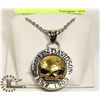 Image 1 : HARLEY DAVIDSON SKULL PENDANT AND NECKLACE
