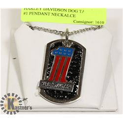 HARLEY DAVIDSON DOG TAG STYLE #1 PENDANT NECKLACE