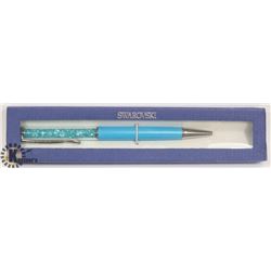 SWAROVSKI CRYSTAL PEN LIGHT BLUE