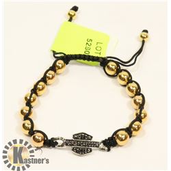 CHROME GOLD HARLEY DAVIDSON BRACELET