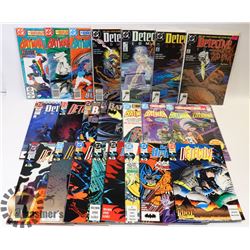 LOT OF 22 BATMAN COMICS.