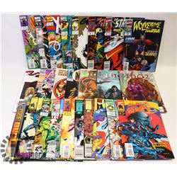 LOT OF 25 ASSORTED MARVEL COMICS.