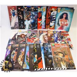 LOT OF 25 ASSORTED GIRL GENIUS, SNAKE WOMAN &