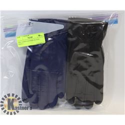 2PK LADIES LEATHER GLOVES SMALL.