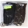 Image 1 : 2PK LADIES LEATHER GLOVES LARGE.