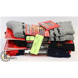3PK MENS HEAT WAVE SOCKS.