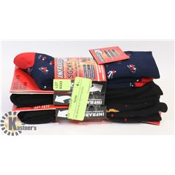 3PK MENS HEAT WAVE SOCKS.