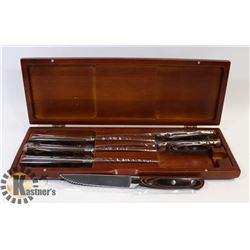 KAMNEC BRAND NEW SET OF 6 CHEF'S KNIVES.