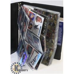 BINDER OF HOCKEY CARDS - OVER 30 GRETZKY CARDS AND