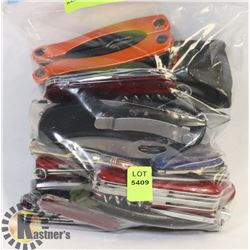 BAG OF POCKET KNIVES