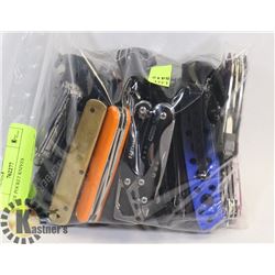 BAG OF POCKET KNIVES