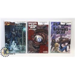 LOT OF 3 LIVING DEAD COMPLETE MINI SERIES COMICS.