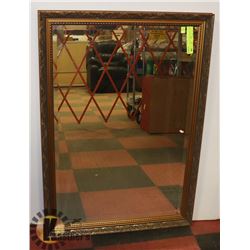 GOLD TONED FRAMED MIRROR