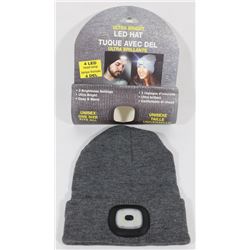 NEW! ULTRA BRIGHT LED HEADLIGHT TOQUE (GREY)