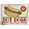 Image 1 : 12 X 16 HOT DOG SIGN 15 CENT