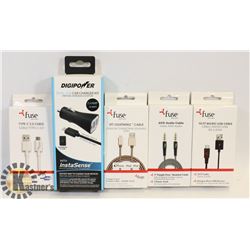 BAG OF ASSORTED ELECTRONIC ACCESSORIES.