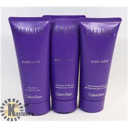 2 ETERNITY PURPLE ORCHID SHOWER GEL + 1 BODY LOTIN