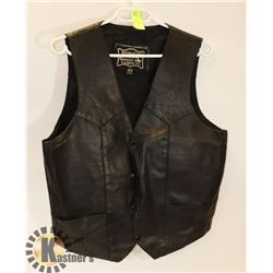 LEATHER BIKER VEST