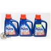 Image 1 : 3 BOTTLES OF PUREX DIRT LIFT ACTION 1.4L LAUNDRY