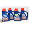 Image 1 : 4 BOTTLES OF PUREX DIRT LIFT ACTION 1.4L LAUNDRY