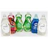 Image 1 : 6 BOTTLES OF ASSORTED DISH SOAP.