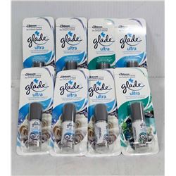 BAG OF GLADE ULTRA CONCENTRATED AIR FRESHENERS.