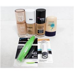 BAG OF ASSORTED COVERGIRL MAKEUP.