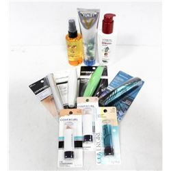 LOT OF ASSORTED MAKEUP AND SKIN CARE PRODUCTS.