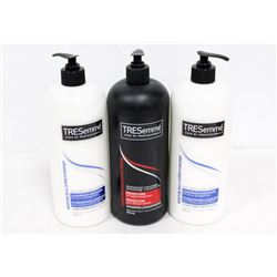 2 TRESEMME CONDITIONERS AND 1 TRESEMME SHAMPOO.
